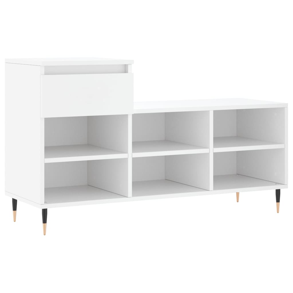 Vidaxx skoskab 102x36x60 cm konstrueret træ hvid