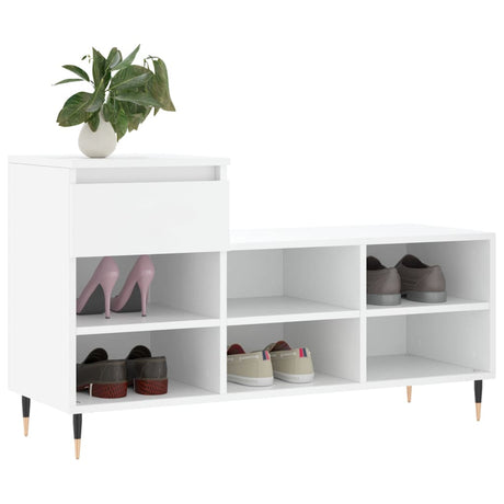 Vidaxx skoskab 102x36x60 cm konstrueret træ hvid