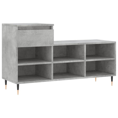 Vidaxx skoskab 102x36x60 cm konstrueret træ betongrå