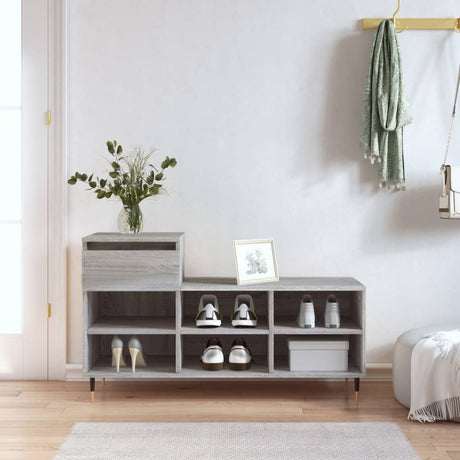 VidaXL skoskab 102x36x60 cm konstrueret træ sonoma grå