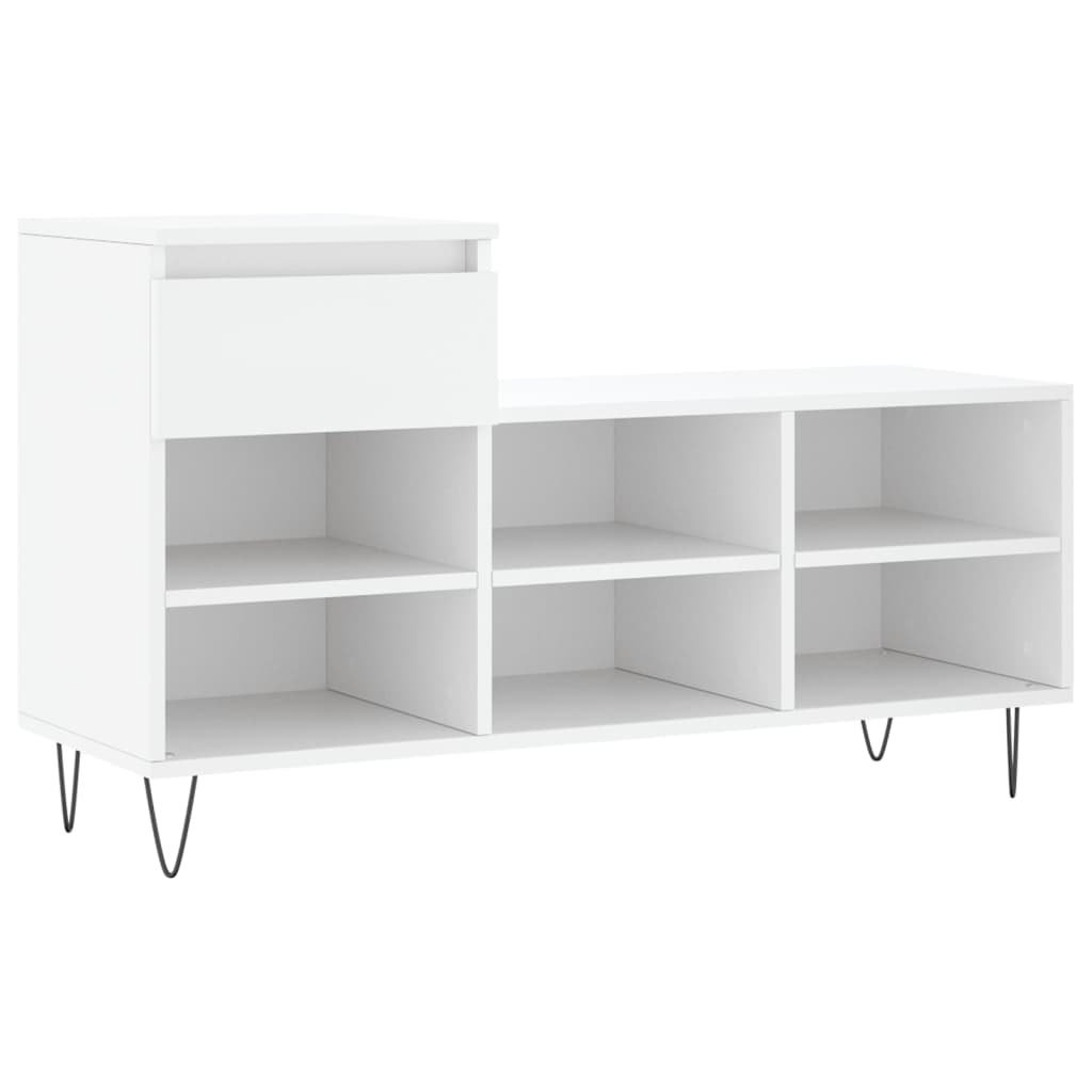 Vidaxx skoskab 102x36x60 cm konstrueret træ hvid