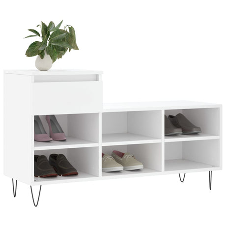 Vidaxx skoskab 102x36x60 cm konstrueret træ hvid