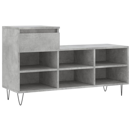 Vidaxx skoskab 102x36x60 cm konstrueret træ betongrå