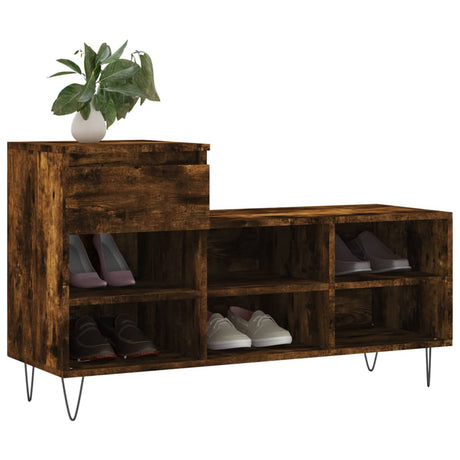 Vidaxx skoskab 102x36x60 cm konstrueret træ, røget eg
