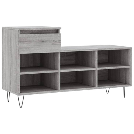 VidaXL skoskab 102x36x60 cm konstrueret træ sonoma grå