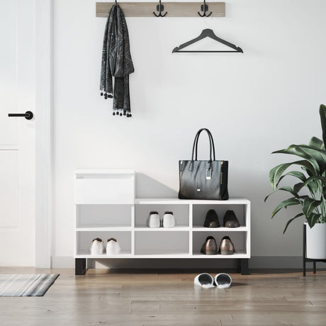 Vidaxx skoskab 102x36x60 cm konstrueret træ hvid