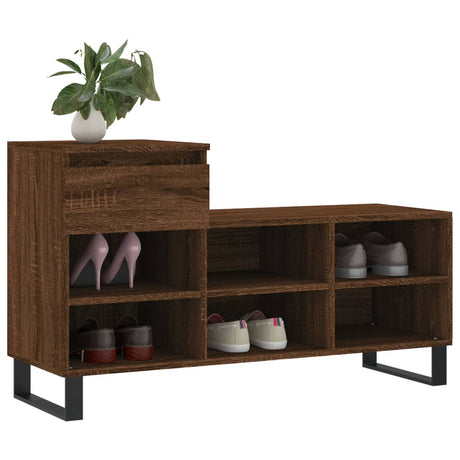 Vidaxx skoskab 102x36x60 cm færdig træbrun eg farve