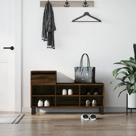Vidaxx skoskab 102x36x60 cm færdig træbrun eg farve