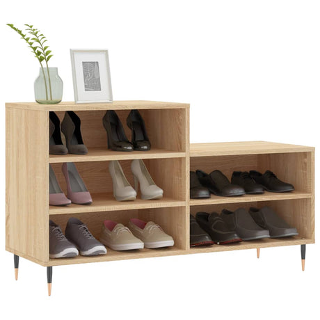 VidaXL skoskab 102x36x60 cm konstrueret træ sonoma eg