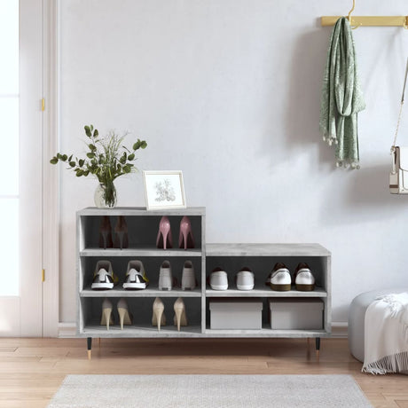Vidaxx skoskab 102x36x60 cm konstrueret træ betongrå