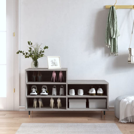 VidaXL skoskab 102x36x60 cm konstrueret træ sonoma grå