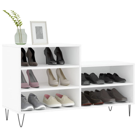 Vidaxx skoskab 102x36x60 cm konstrueret træ hvid