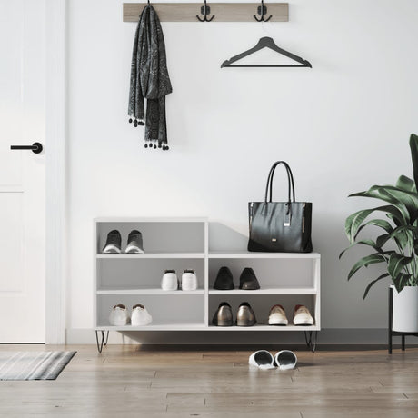 Vidaxx skoskab 102x36x60 cm konstrueret træ hvid