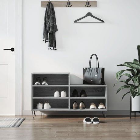 VidaXL skoskab 102x36x60 cm konstrueret træ sonoma grå