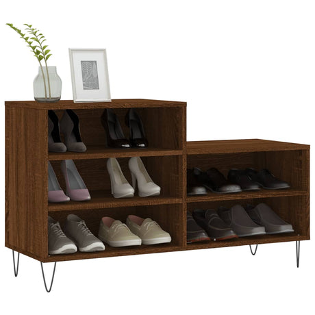 Vidaxx skoskab 102x36x60 cm færdig træbrun eg farve