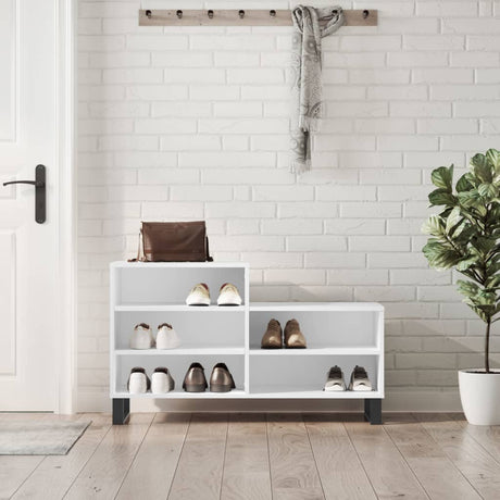 Vidaxx skoskab 102x36x60 cm konstrueret træ hvid