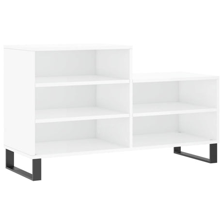 Vidaxx skoskab 102x36x60 cm færdigt træ højglans hvid