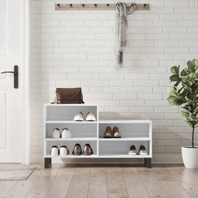 Vidaxx skoskab 102x36x60 cm færdigt træ højglans hvid