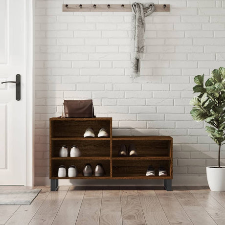 Vidaxx skoskab 102x36x60 cm færdig træbrun eg farve