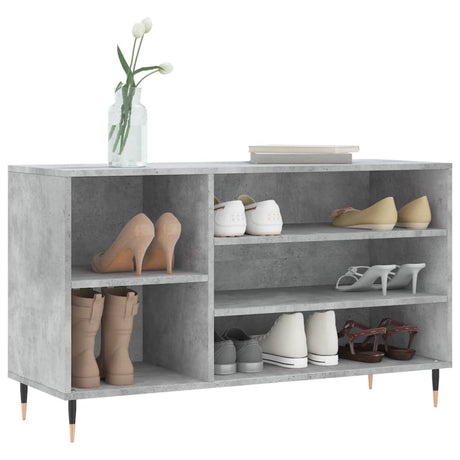 Vidaxx skoskab 102x36x60 cm konstrueret træ betongrå