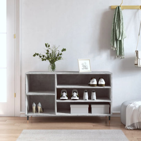 Vidaxx skoskab 102x36x60 cm konstrueret træ betongrå