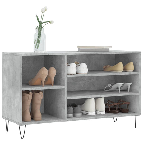 Vidaxx skoskab 102x36x60 cm konstrueret træ betongrå