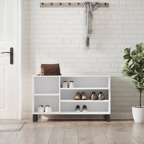 Vidaxx skoskab 102x36x60 cm konstrueret træ hvid