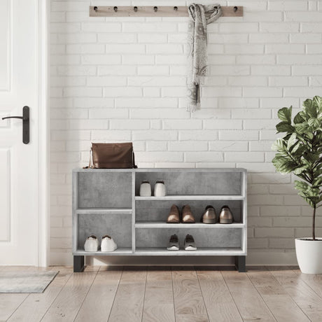 Vidaxx skoskab 102x36x60 cm konstrueret træ betongrå