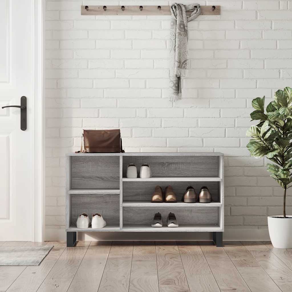 VidaXL skoskab 102x36x60 cm konstrueret træ sonoma grå