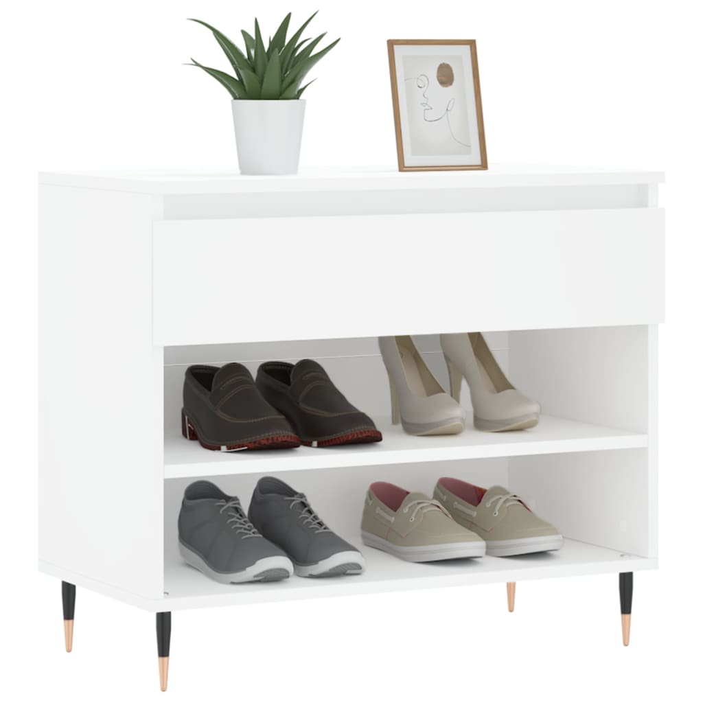 Vidaxx skoskab 70x36x60 cm konstrueret træ hvid