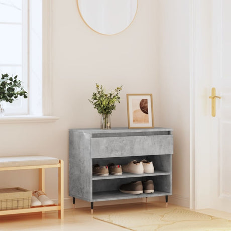 Vidaxx skoskab 70x36x60 cm konstrueret træ betongrå