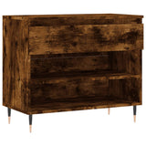 VidaXL Skoskab 70x36x60 cm konstrueret træ, røget eg