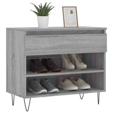 VidaXL skoskab 70x36x60 cm konstrueret træ sonoma grå