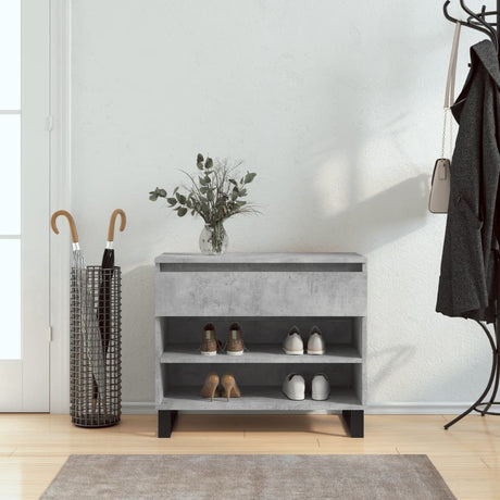 Vidaxx skoskab 70x36x60 cm konstrueret træ betongrå