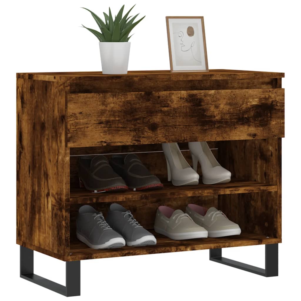 Vidaxx skoskab 70x36x60 cm forarbejdet træ, røget eg