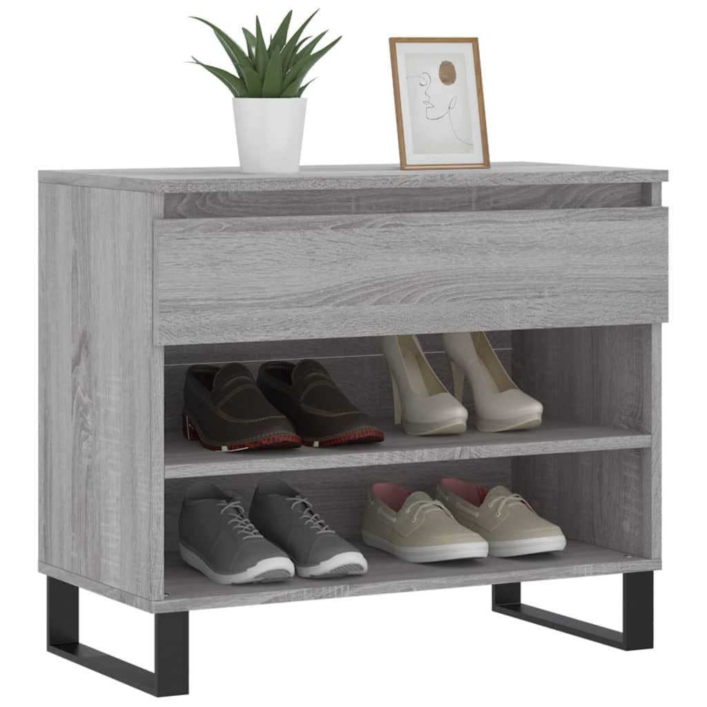 VidaXL skoskab 70x36x60 cm konstrueret træ sonoma grå