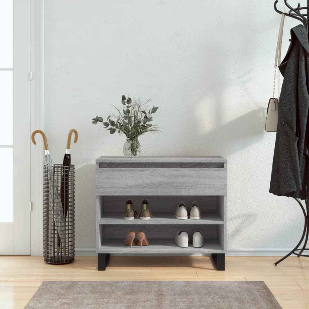 VidaXL skoskab 70x36x60 cm konstrueret træ sonoma grå