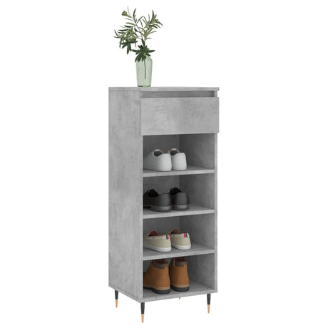Vidaxx skoskab 40x36x105 cm konstrueret træ betongrå