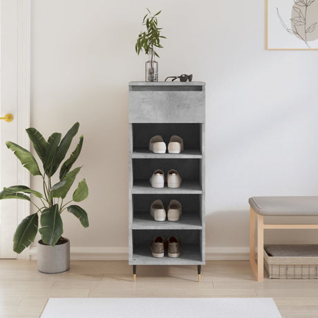 Vidaxx skoskab 40x36x105 cm konstrueret træ betongrå