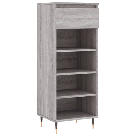 VidaXL skoskab 40x36x105 cm konstrueret træ grå sonoma