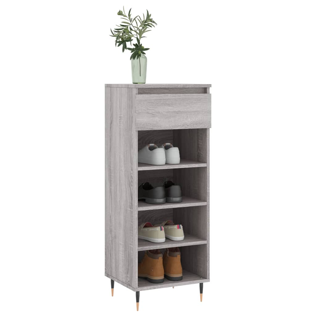 VidaXL skoskab 40x36x105 cm konstrueret træ grå sonoma