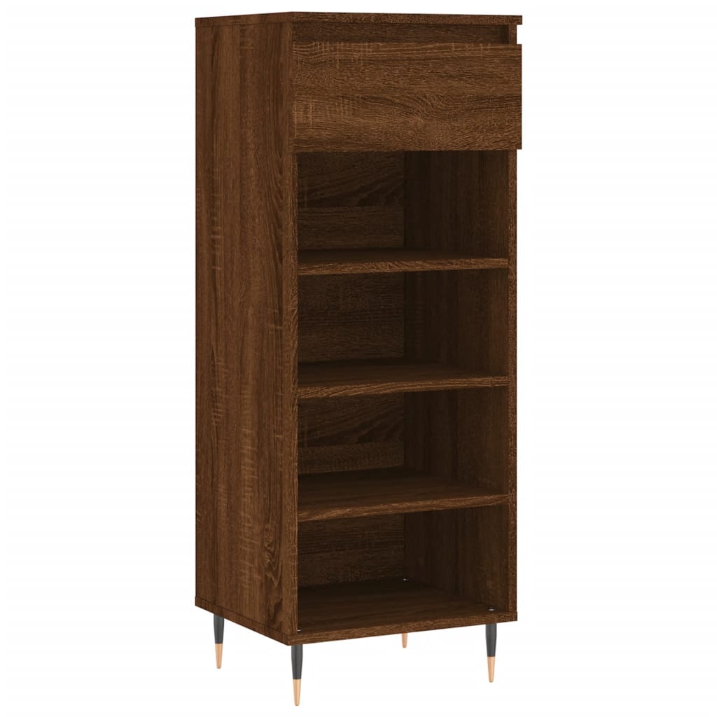 Vidaxx skoskab 40x36x105 cm færdig træbrun eg farve