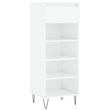 Vidaxx skoskab 40x36x105 cm færdigt træ højglans hvid