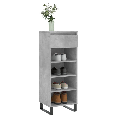 Vidaxx skoskab 40x36x105 cm konstrueret træ betongrå