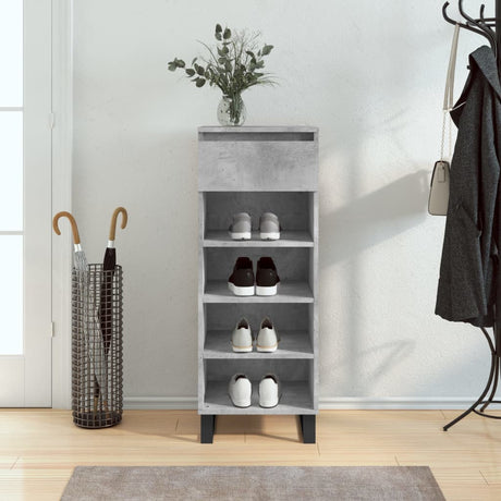 Vidaxx skoskab 40x36x105 cm konstrueret træ betongrå