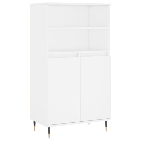 Vidaxl hoge kast 60x36x110 cm bewerkt hout wit