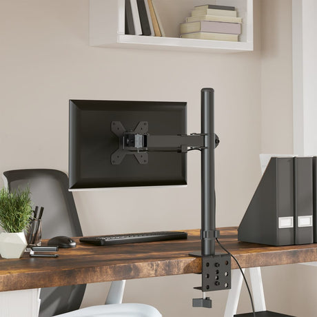 VidaXL skærmbeslag VESA 75 100 mm sort stål