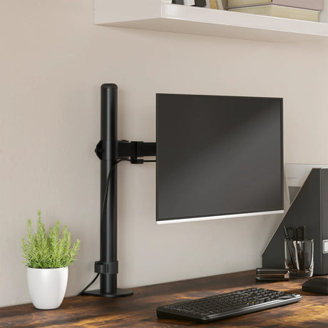 VidaXL skærmbeslag VESA 75 100 mm sort stål