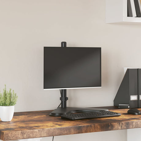 VidaXL skærmbeslag VESA 75 100 mm sort stål