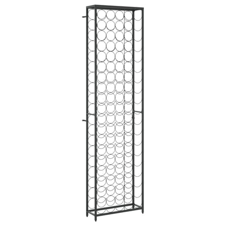 Vidaxl wijnrek voor 95 flessen 54x18x200 cm smeedijzer zwart